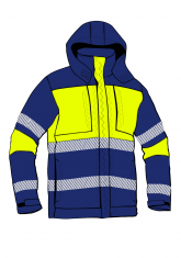 Widok kurtki Wolf Jacket Hivis I XK z przodu