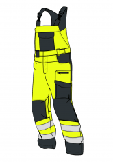 Ogrodniczki PULSAR BIB PANTS HIVIS II VR - front