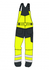 Ogrodniczki PULSAR BIB PANTS HIVIS II VR - back