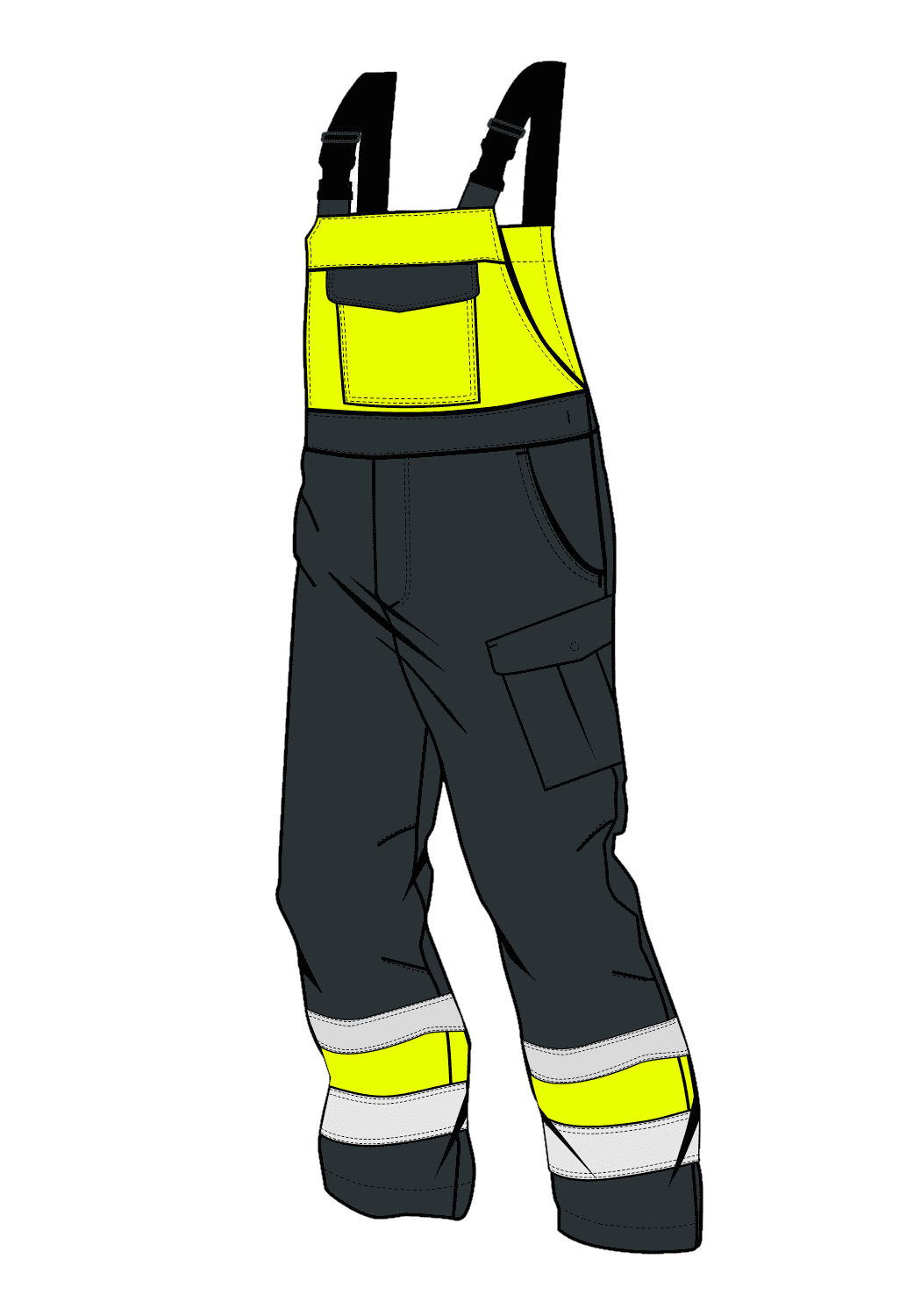 PULSAR BIB PANTS HIVIS I XN - front