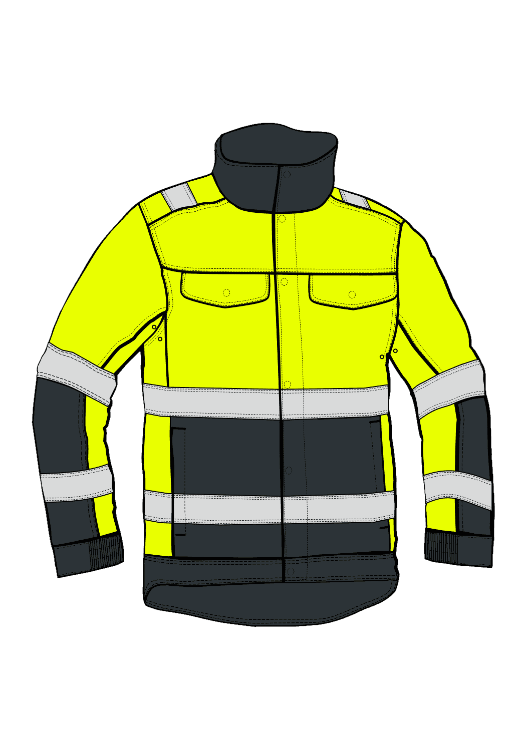 PULSAR PARKA HIVIS II ZX - front