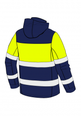 Kurtka multiochronna RESCUE JACKET HIVIS I XH - back