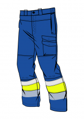 Spodnie ocieplane EAGLE ARCTIC GX CHEM PANTS HIVIS I XH P003117 - front