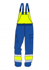 Ogrodniczki multiochronne EAGLE CHEM BIB PANTS HIVIS I XN - back