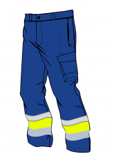 Spodnie multiochronne EAGLE CHEM ARC PANTS HIVIS I XH - front