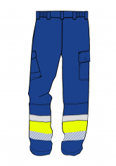 Spodnie multiochronne EAGLE CHEM ARC PANTS HIVIS I XH - front