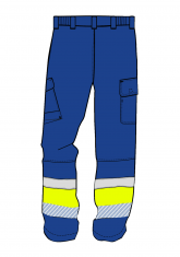 Spodnie multiochronne COUGAR CHEM ARC PANTS HIVIS I XH - back