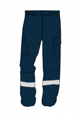 Spodnie multiochronne trudnopalne MS CHEM ARC PANTS - tył