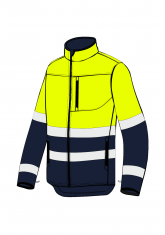 Bluza softshell ostrzegawczy FLASH SHELL HIVIS II HF - przód