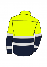 Bluza softshell ostrzegawczy FLASH SHELL HIVIS II HF - tył