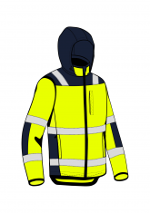 Softshell ostrzegawczy FLASH SHELL HIVIS II PRO - przód