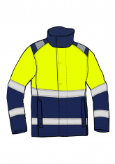 Multiochronna bluza spawalnicza ostrzegawcza WELDER AS JACKET HIVIS I XH - przód