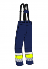 Spodnie ocieplane multiochronne dla spawacza WELDER AS ARCTIC GX PANTS HIVIS I XH - tył