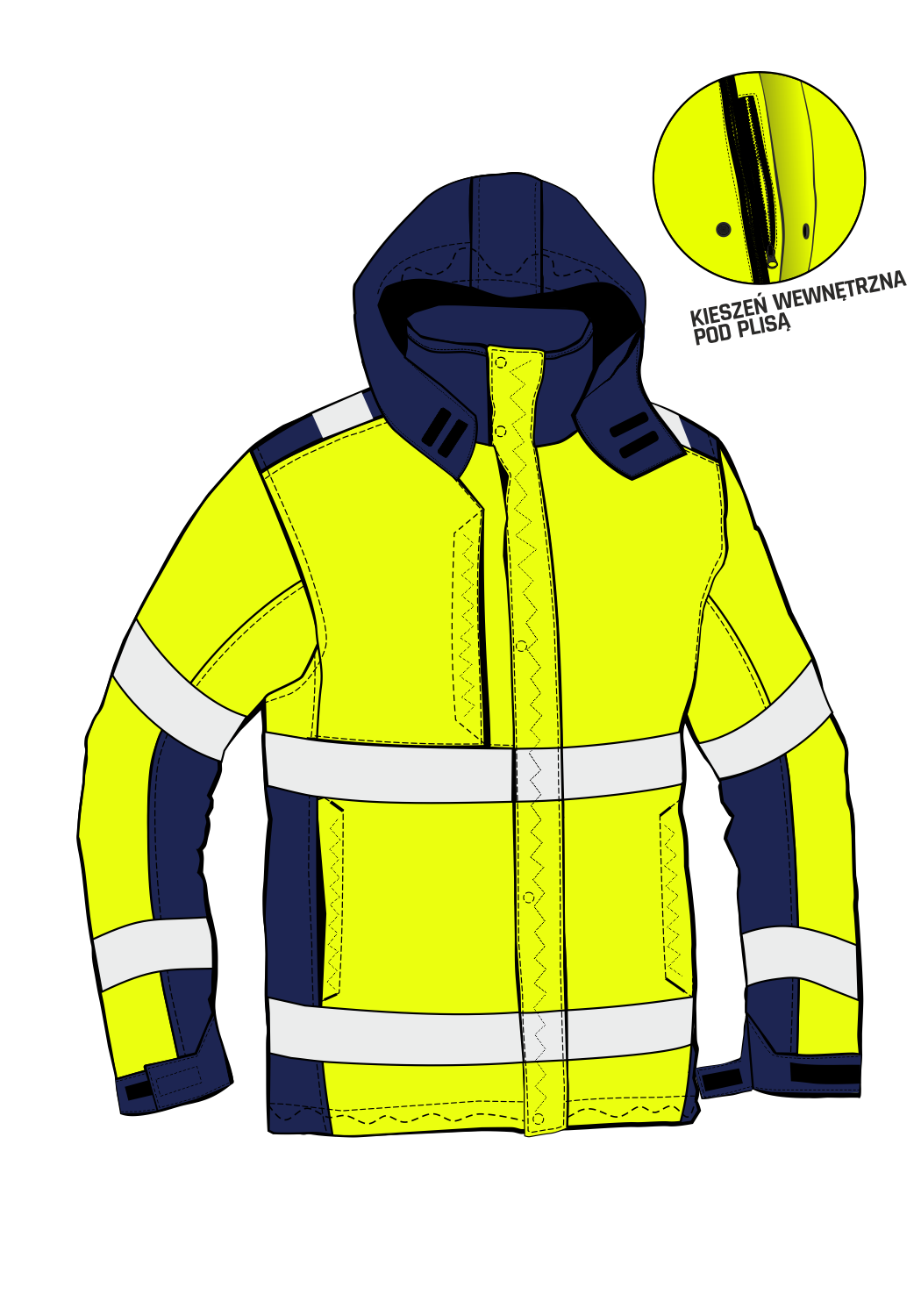 WATERPROOF ARCTIC GX JACKET HIVIS II PRO - front