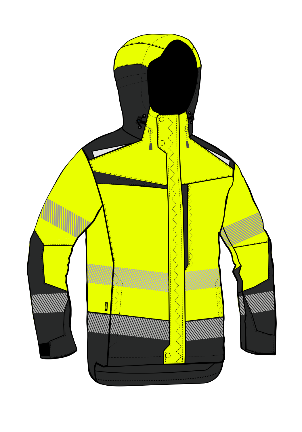 WATERPROOF ARCTIC GX JACKET HIVIS II ZF - front