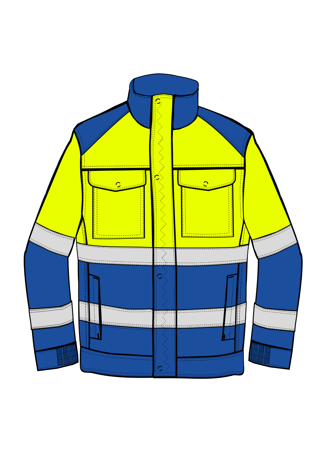 COUGAR CHEM ARC PARKA HIVIS I XH - front