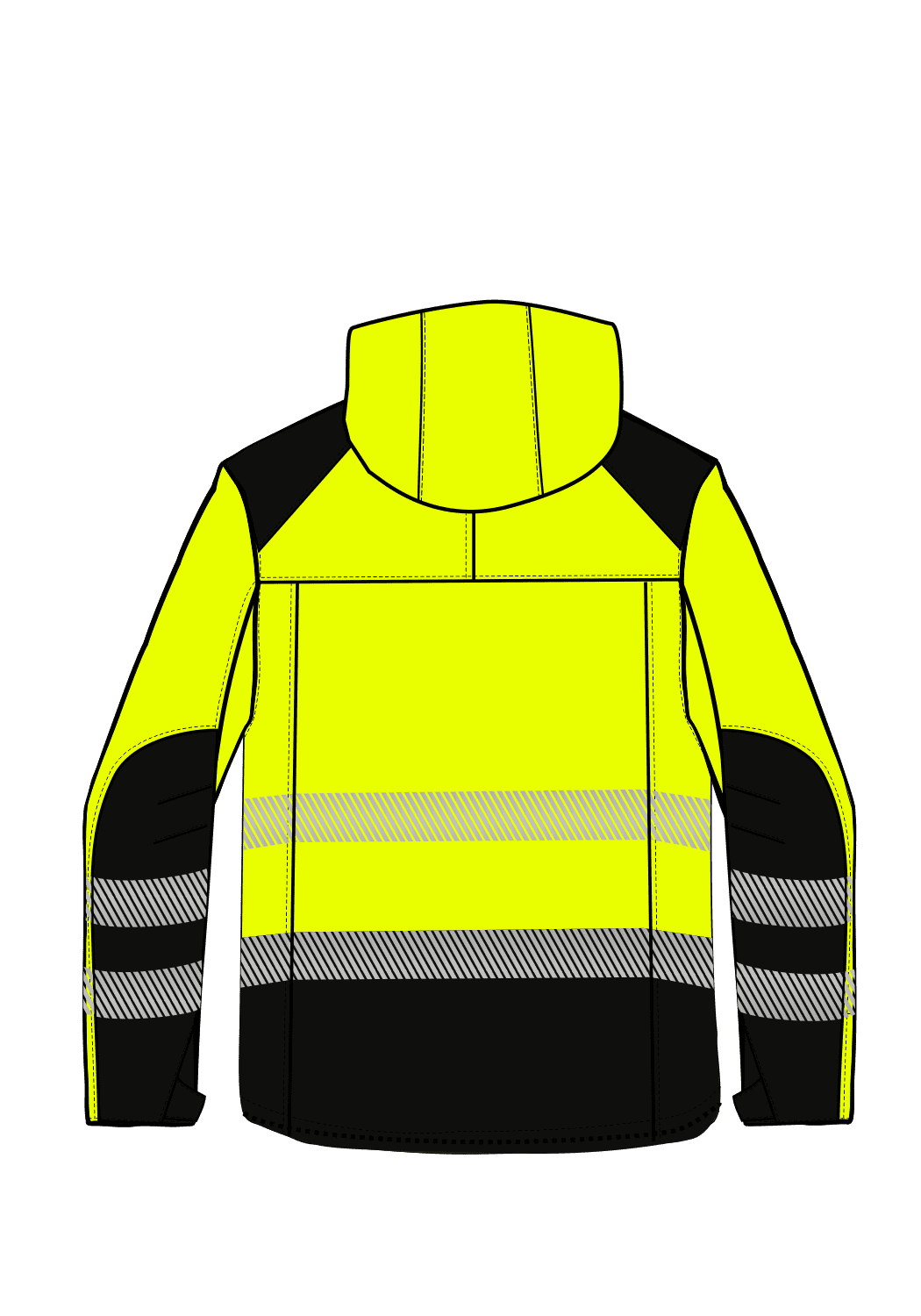 Kurtka STORM ARCTIC GX JACKET HIVIS II VR - back